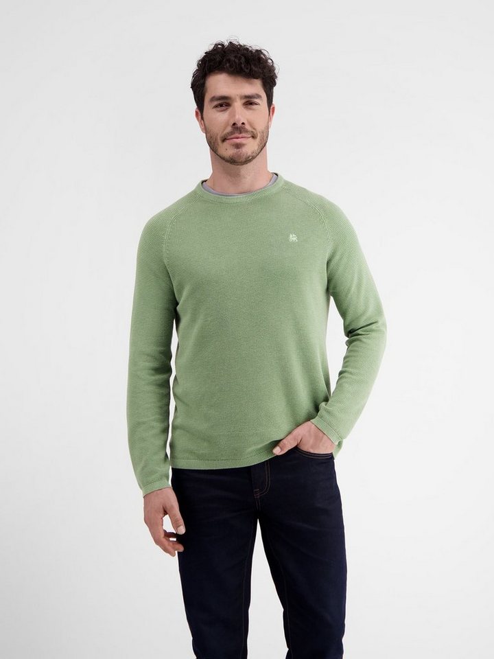 LERROS Strickpullover LERROS Gestreifter Strickpullover, Strukturbaumwolle von LERROS