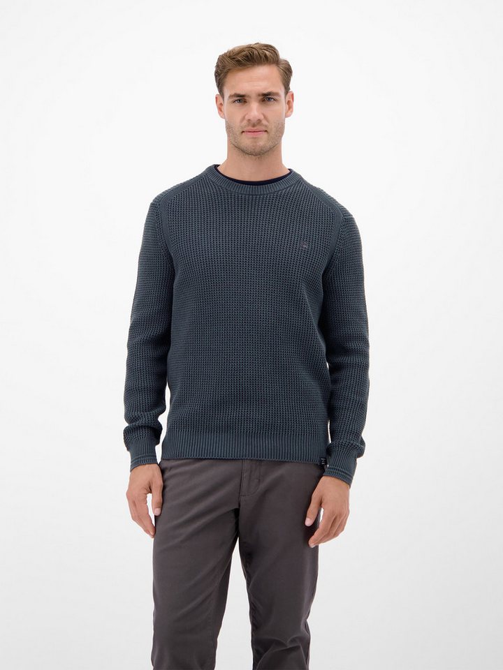 LERROS Strickpullover LERROS Herren Crewneck-Stricker in Strukturqualität LERROS Strickpullover LERROS Herren Crewneck-Stricker in Strukturqualität von LERROS