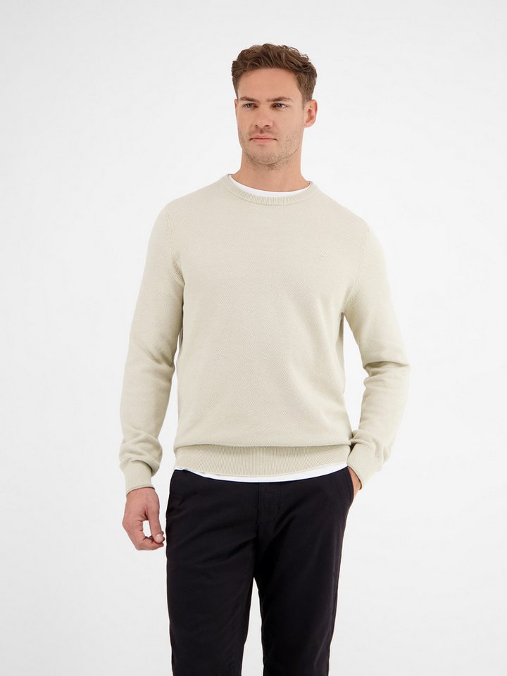 LERROS Strickpullover LERROS Leichter Strickpullover mit schmaler Rippstruktur von LERROS
