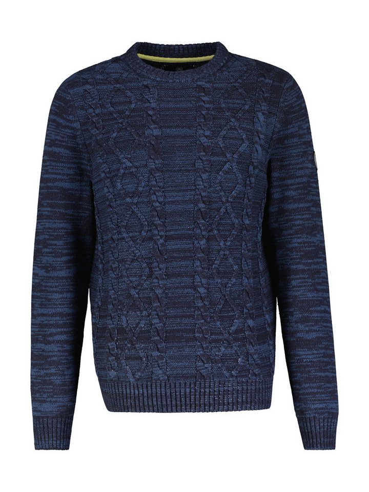LERROS Strickpullover meliert, mit Zopf-Muster von LERROS