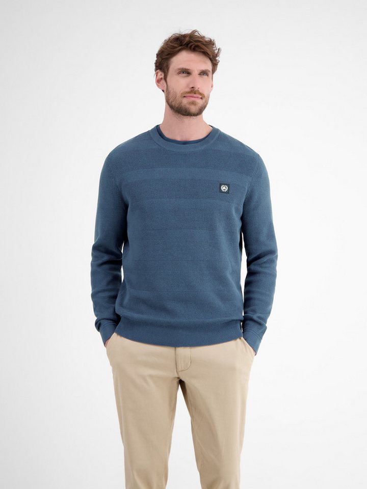 LERROS Strickpullover mit Logo Stickerei von LERROS