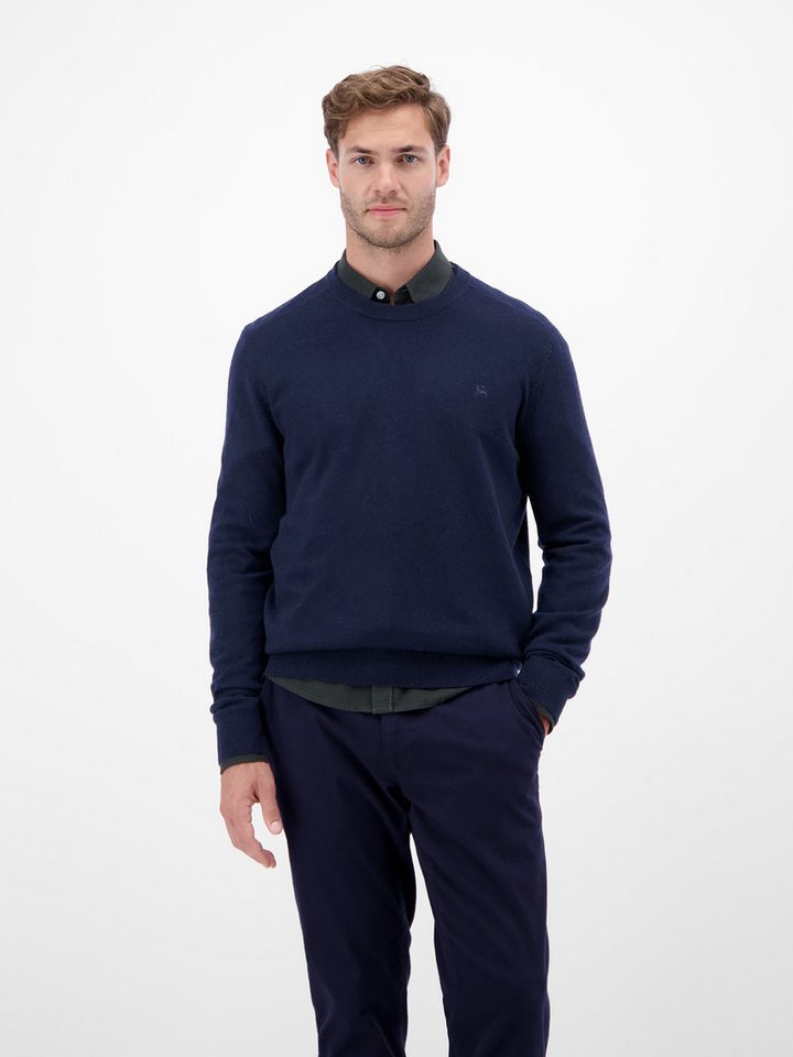 LERROS Strickpullover mit Logo Stickerei von LERROS