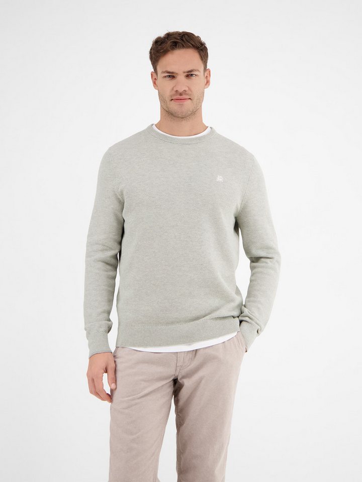 LERROS Strickpullover mit Logo Stickerei von LERROS