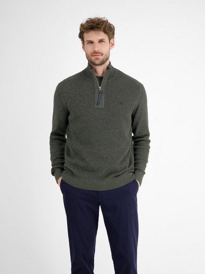 LERROS Strickpullover mit Troyer-Reißverschluss, Stehkragen von LERROS