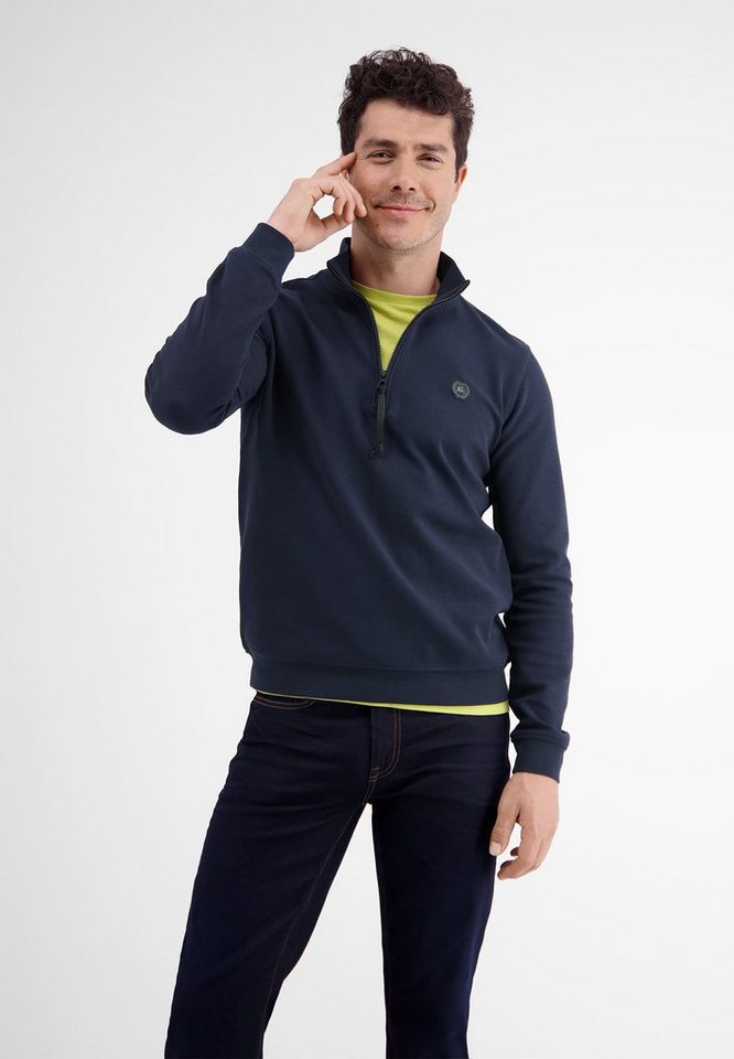 LERROS Sweatjacke LERROS Sweat-Troyer in Strukturqualität LERROS Sweatjacke LERROS Sweat-Troyer in Strukturqualität von LERROS