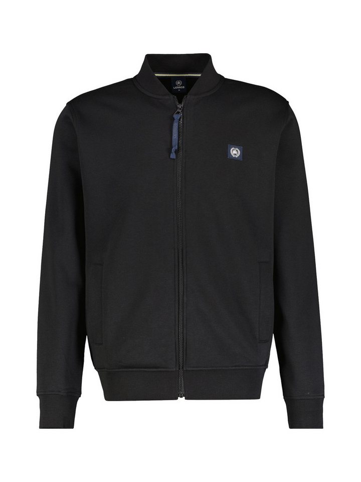 LERROS Sweatjacke LERROS Sweatjacke mit Collegekragen von LERROS