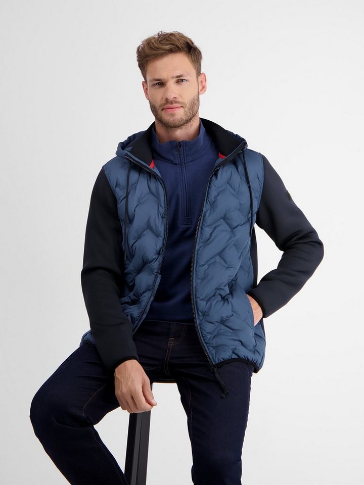 LERROS Sweatjacke LERROS Sweatjacke mit Nylonfront von LERROS