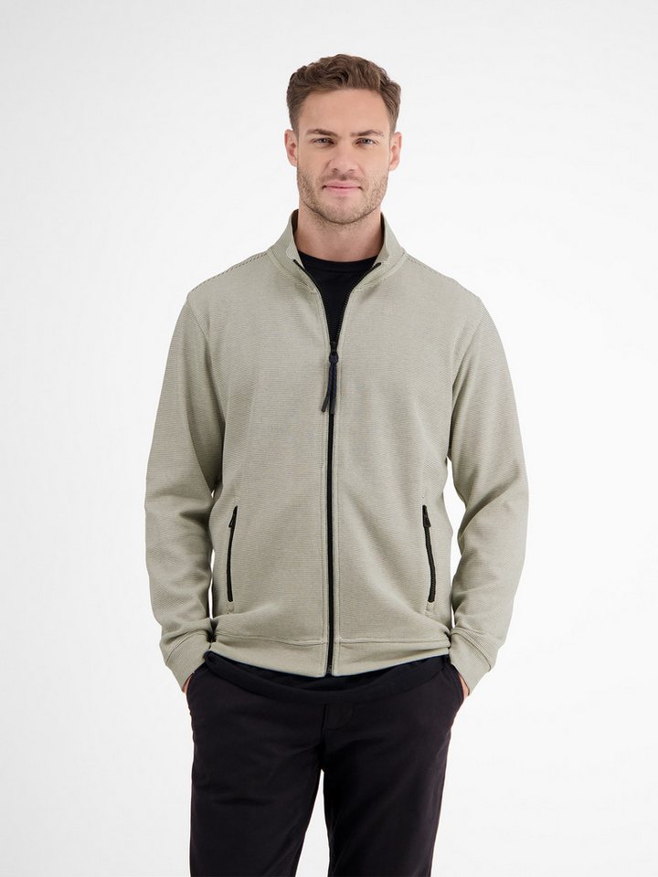 LERROS Sweatjacke LERROS Unifarbene Sweatjacke für Herren von LERROS