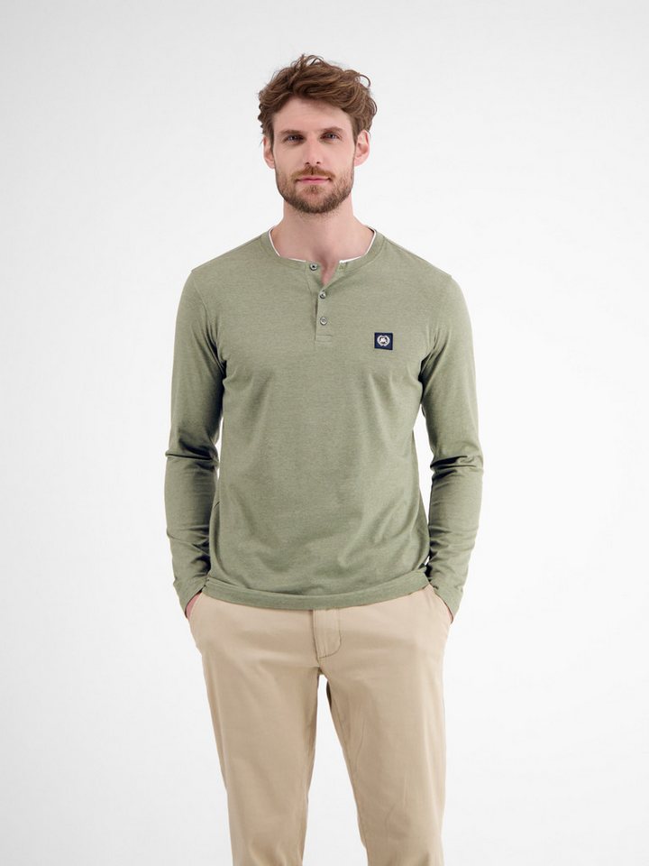 LERROS Sweatshirt LERROS Serafino-Langarmshirt für Herren von LERROS