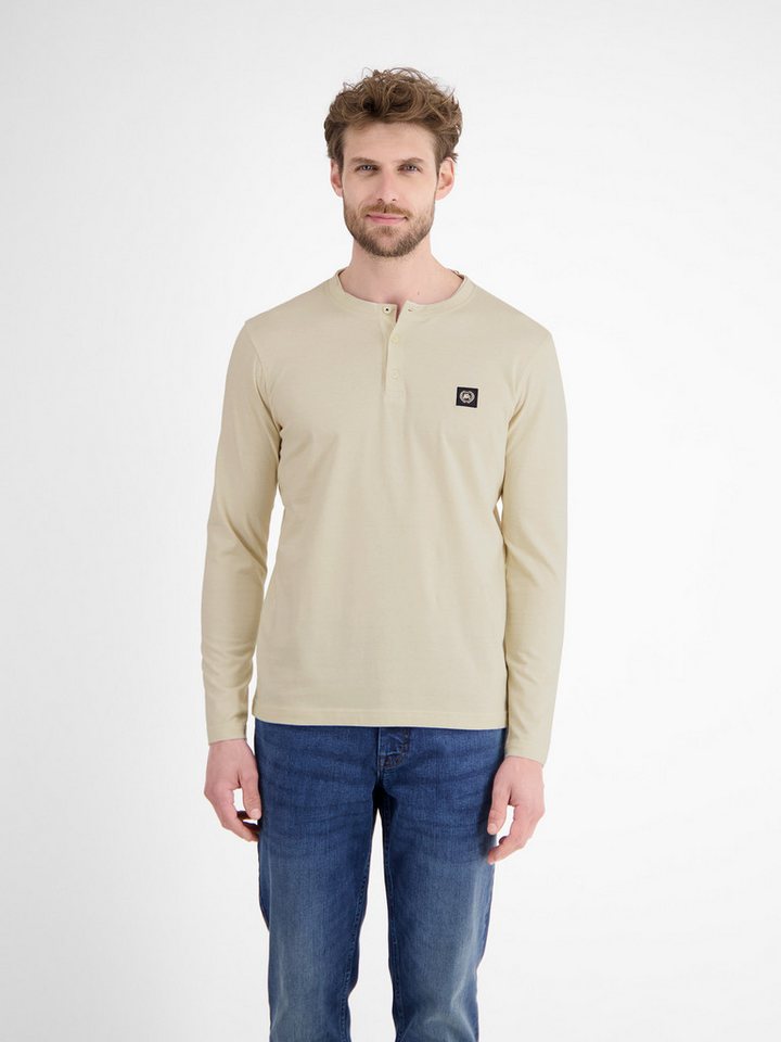 LERROS Sweatshirt LERROS Serafino-Langarmshirt für Herren von LERROS