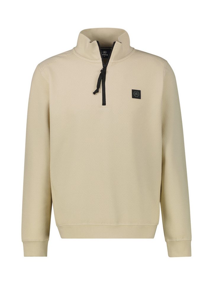 LERROS Sweatshirt LERROS Struktur-Troyer in Großen Größen von LERROS