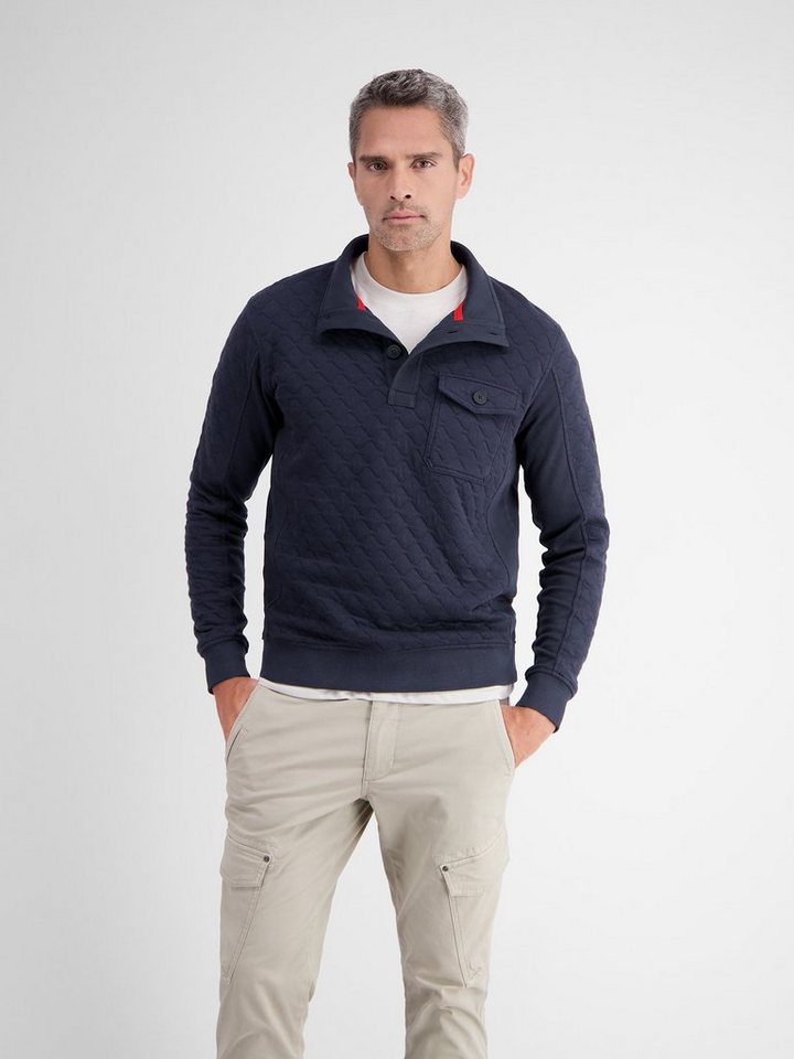 LERROS Sweatshirt LERROS Sweat-Troyer mit Steppmuster von LERROS