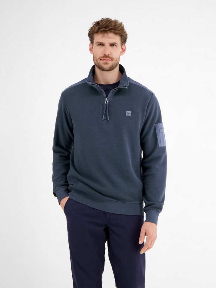 LERROS Sweatshirt LERROS Sweattroyer in Zig-Zag-Struktur von LERROS