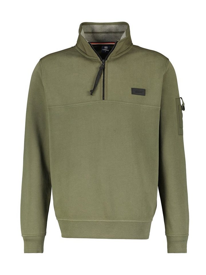 LERROS Sweatshirt LERROS Troyer in weicher Sweatqualität von LERROS