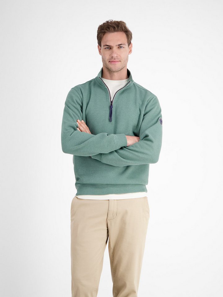 LERROS Sweatshirt LERROS Unifarbener Sweattroyer für Herren von LERROS