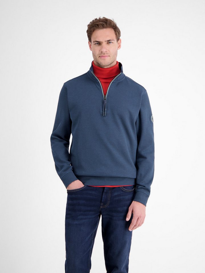 LERROS Sweatshirt LERROS Unifarbener Sweattroyer für Herren von LERROS