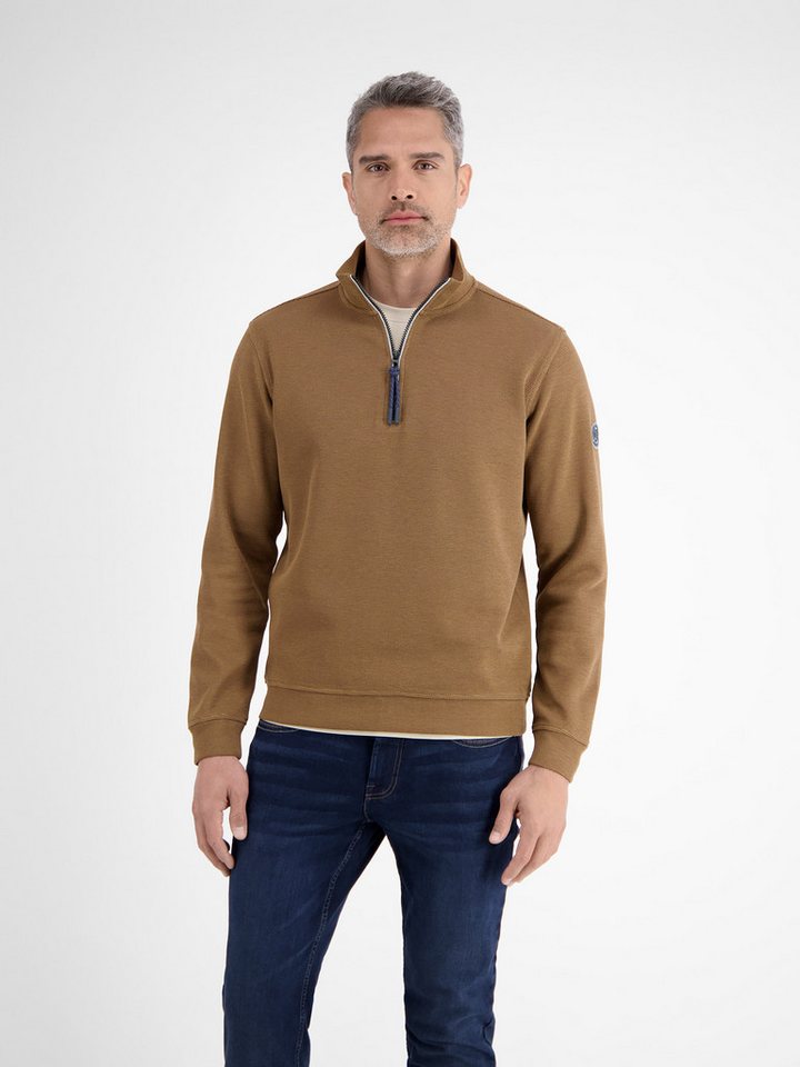 LERROS Sweatshirt LERROS Unifarbener Sweattroyer für Herren von LERROS