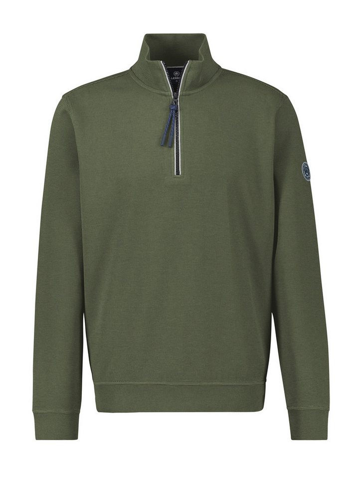 LERROS Sweatshirt LERROS Unifarbener Sweattroyer für Herren von LERROS