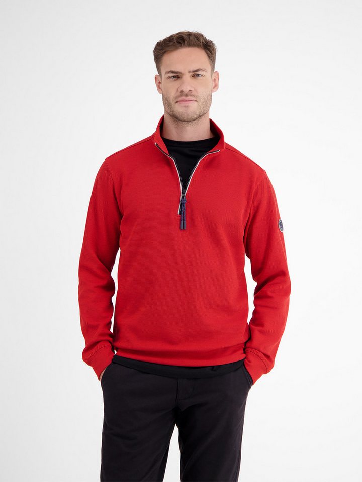 LERROS Sweatshirt LERROS Unifarbener Sweattroyer für Herren von LERROS