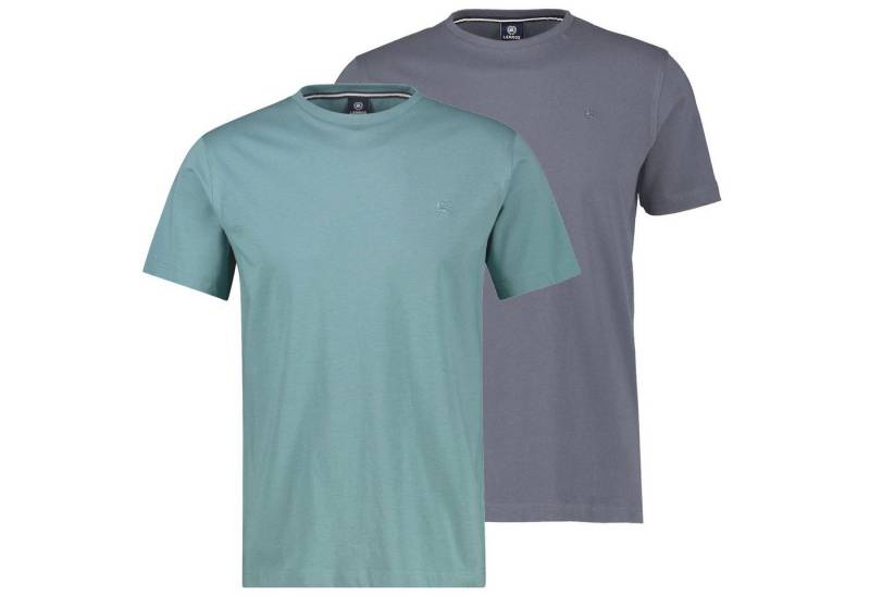 LERROS T-Shirt Basic in hochwertiger Qualität mit Logo Stickerei von LERROS