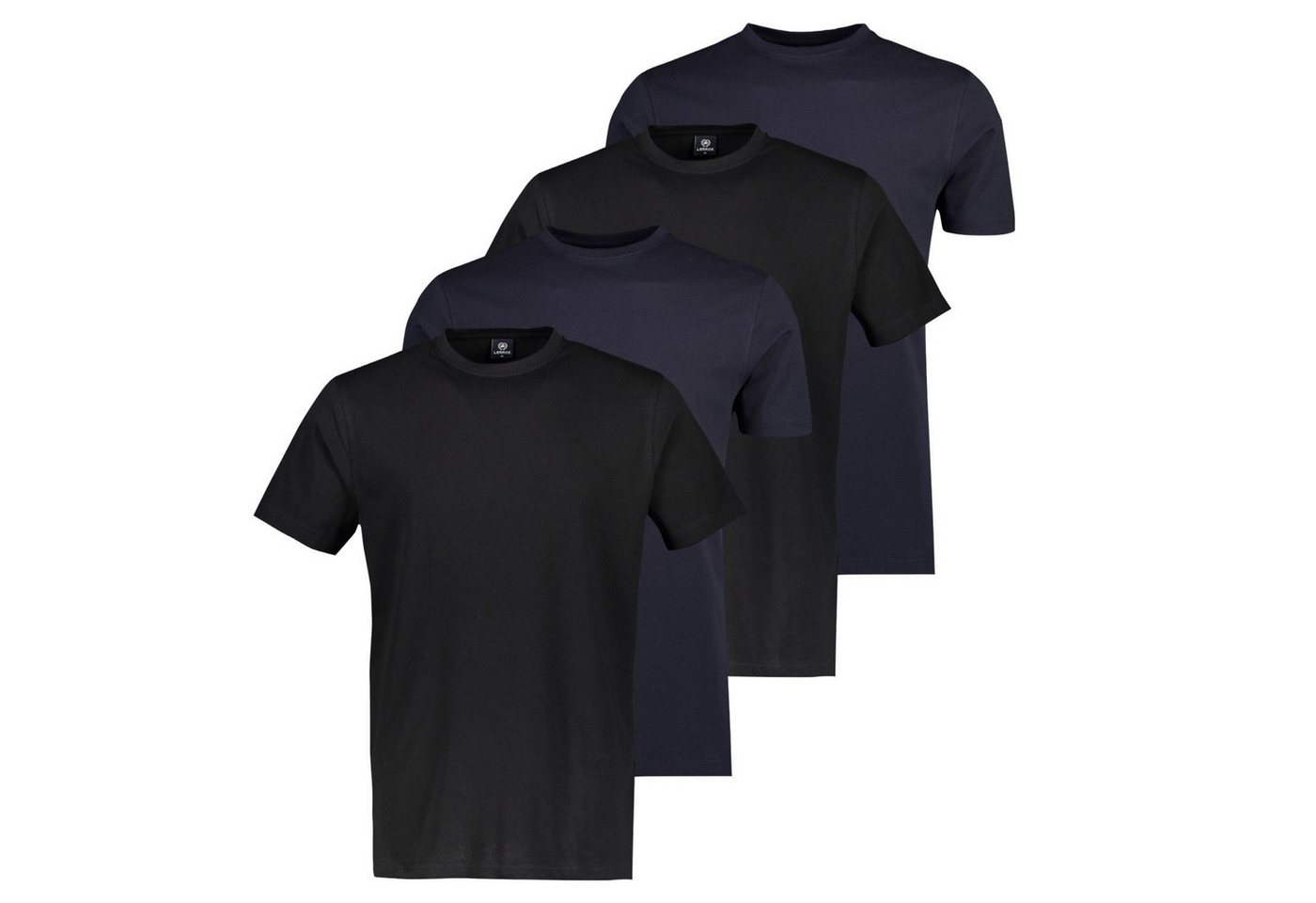 LERROS T-Shirt Basic in klassischer Optik im 4er Pack von LERROS