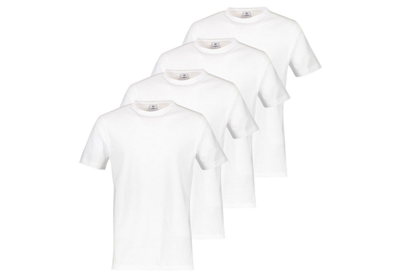 LERROS T-Shirt Basic in klassischer Optik im 4er Pack von LERROS