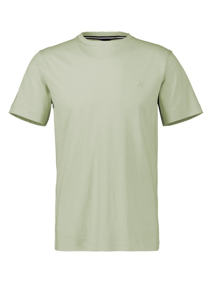 LERROS T-Shirt LERROS Basic T-Shirt mit Logostitck, unifarben von LERROS
