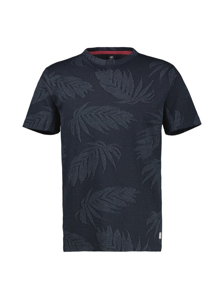 LERROS T-Shirt LERROS Jacquard T-Shirt in Übergrößen LERROS T-Shirt LERROS Jacquard T-Shirt in Übergrößen von LERROS