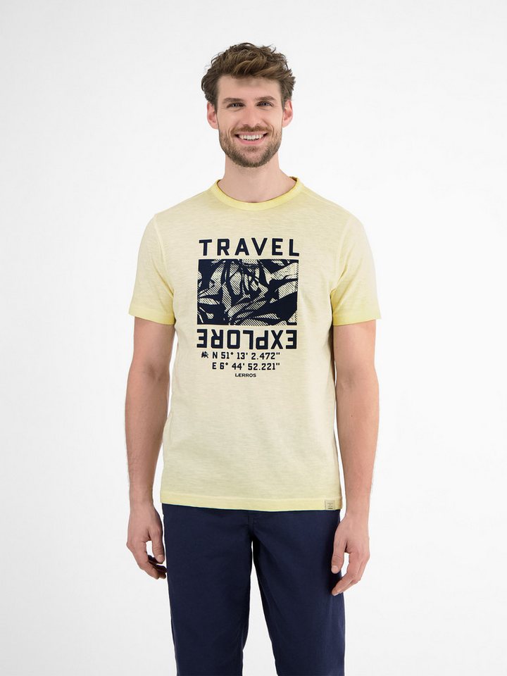 LERROS T-Shirt LERROS Modisches Herren T-Shirt mit Brustprint von LERROS