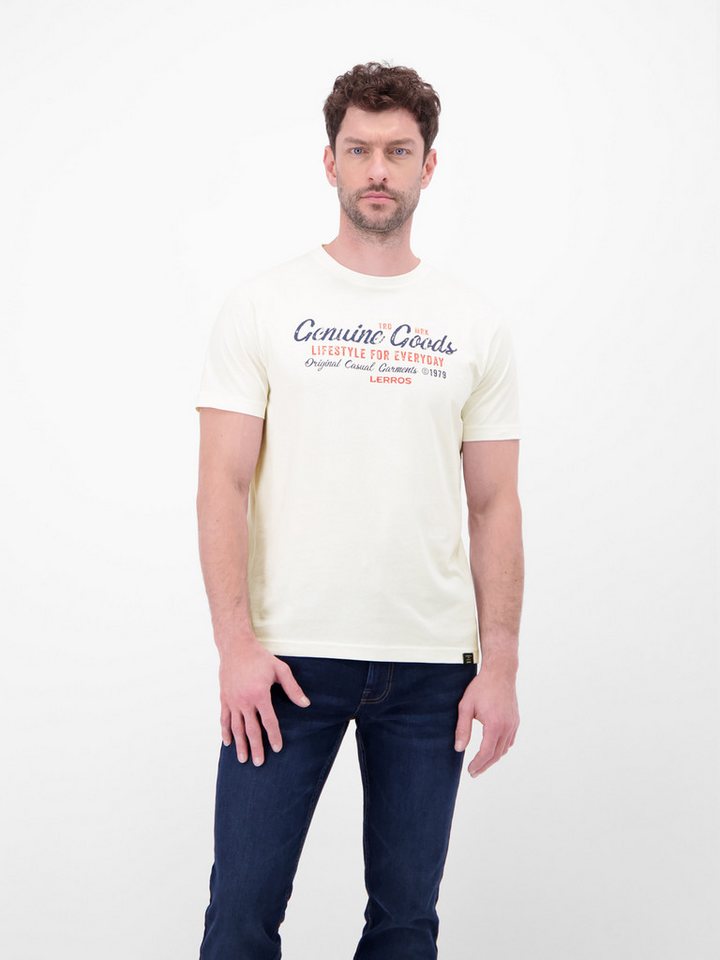 LERROS T-Shirt LERROS T-Shirt in Jersey-Qualität mit Print von LERROS
