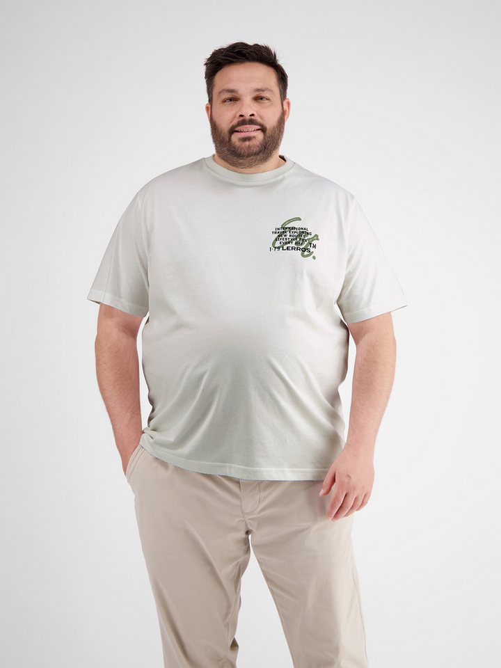 LERROS T-Shirt LERROS T-Shirt mit Brustprint in Großen Größen von LERROS