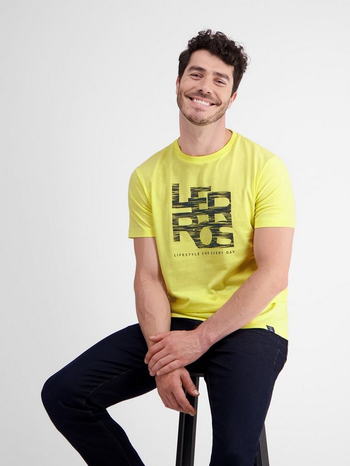 LERROS T-Shirt LERROS T-Shirt mit LERROS Print von LERROS