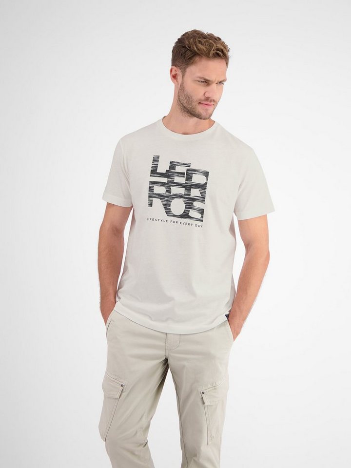 LERROS T-Shirt LERROS T-Shirt mit LERROS Print von LERROS