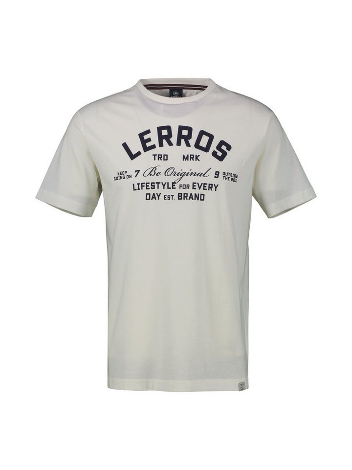 LERROS T-Shirt LERROS T-Shirt mit Print in Übergrößen von LERROS
