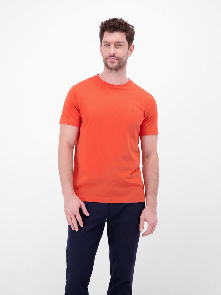 LERROS T-Shirt mit Logo-Stickerei von LERROS