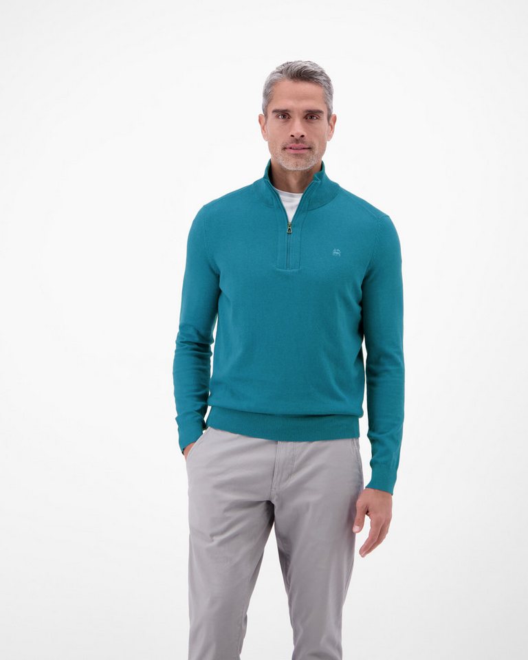 LERROS Troyer LERROS Flachstrickpullover mit Troyerkragen von LERROS