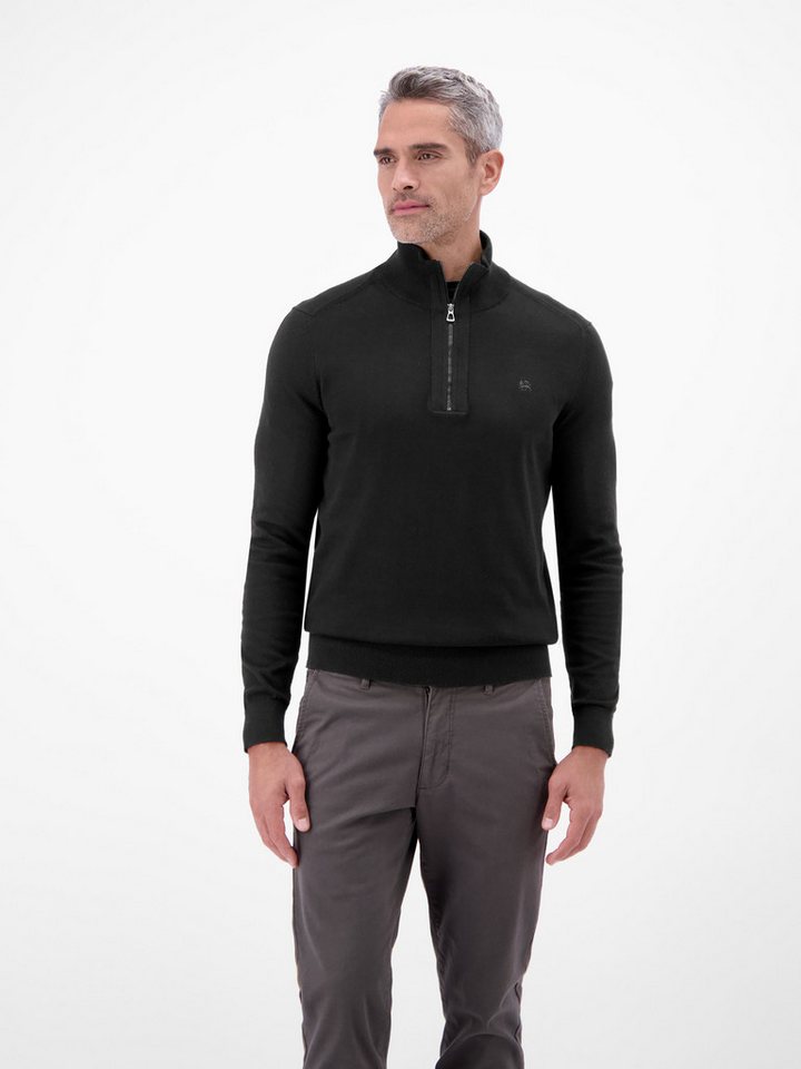 LERROS Troyer LERROS Flachstrickpullover mit Troyerkragen von LERROS