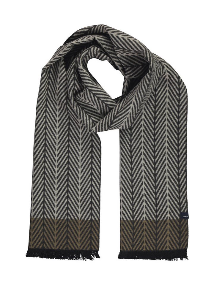 LERROS Wollschal LERROS Herrenschal mit Fischgrat-Muster von LERROS