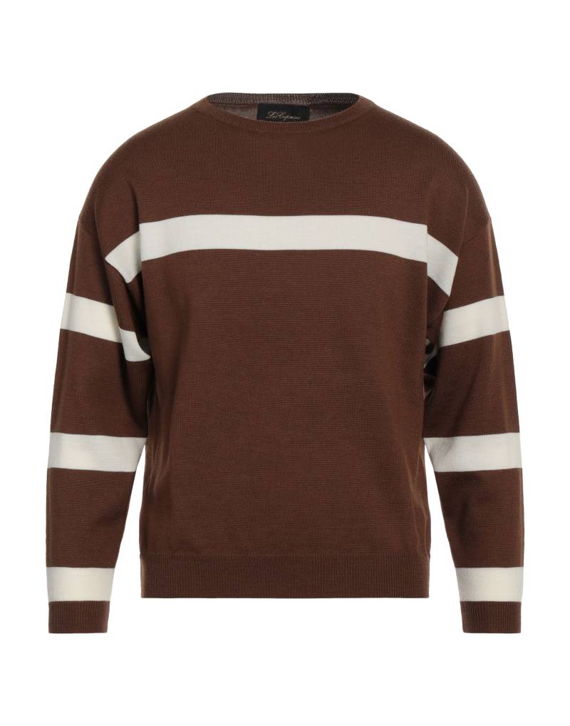LES COPAINS Pullover Herren Braun von LES COPAINS