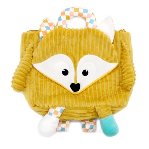 LES DÉGLINGOS Unisex Kinder Cyranos le Renard Rucksack, senf von LES DÉGLINGOS