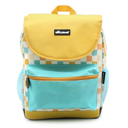 LES DÉGLINGOS Unisex Kinder Sac Rolltop Renard Rucksack mit Klappe, Mostarde von LES DÉGLINGOS