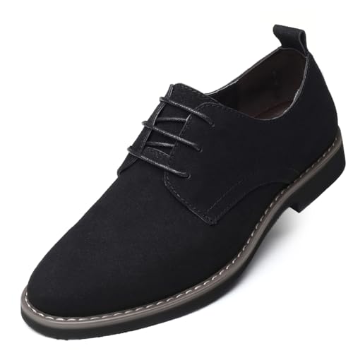 Herren-Wildlederschuhe, Freizeitschuhe, Schnürschuhe, Oxfords, Schwarz, 42.5 EU Herren-Wildlederschuhe, Freizeitschuhe, Schnürschuhe, Oxfords, Schwarz, 42.5 EU von LES ENPHANTS
