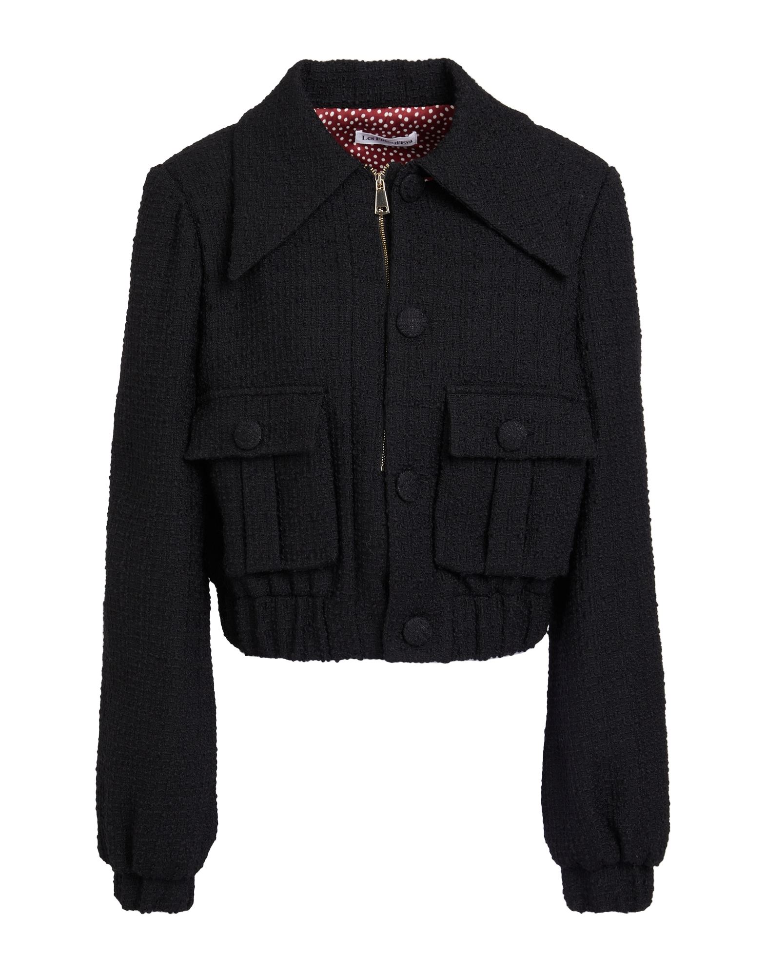 LES FILLES D'EVA Jacke & Anorak Damen Schwarz LES FILLES D'EVA Jacke & Anorak Damen Schwarz von LES FILLES D'EVA