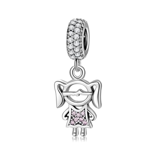 Charm Mädchen Tochter Kleid Rosa Anhänger aus 925er Silber - Les Folies für Pandora Charm Mädchen Tochter Kleid Rosa Anhänger aus 925er Silber - Les Folies für Pandora von LES FOLIES DI PAOLA GRIECO
