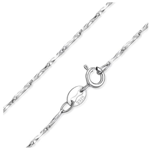 Halskette Twist 45 cm Dicke 0,8 mm aus 925er Silber - Les Folies Halskette Twist 45 cm Dicke 0,8 mm aus 925er Silber - Les Folies von LES FOLIES DI PAOLA GRIECO