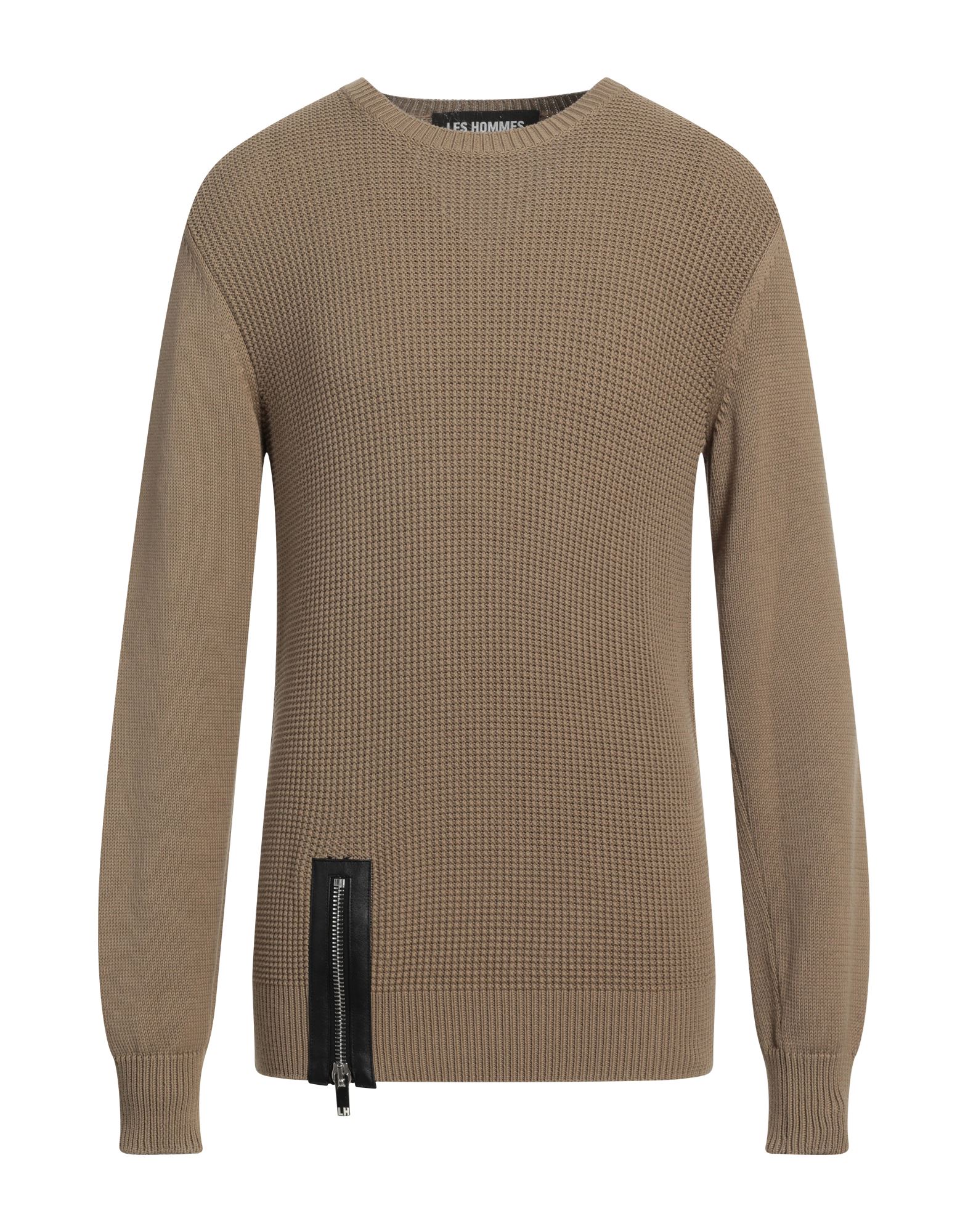 LES HOMMES Pullover Herren Khaki von LES HOMMES