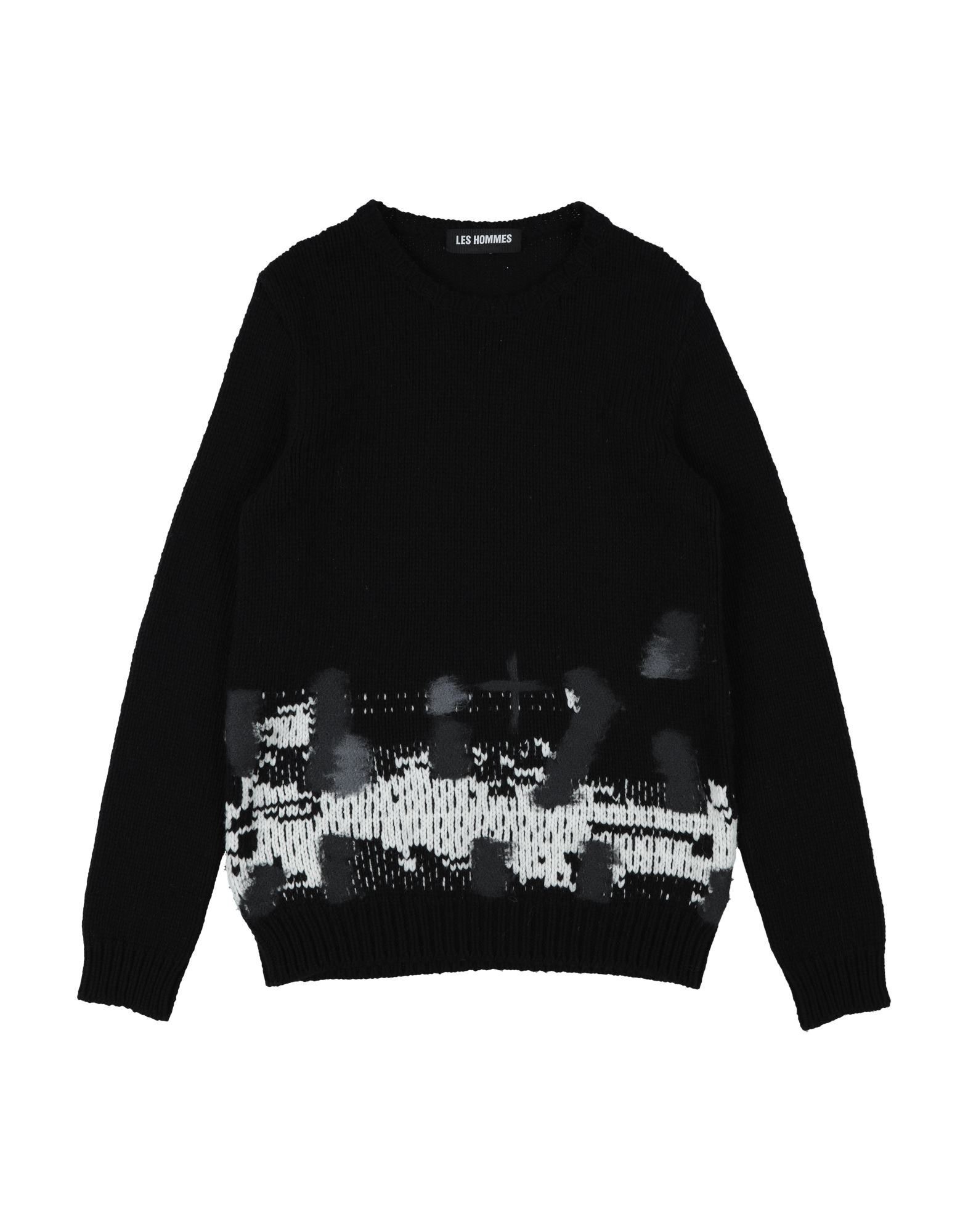 LES HOMMES Pullover Kinder Schwarz von LES HOMMES