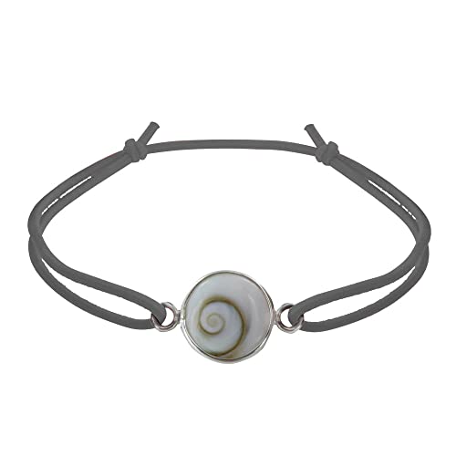 LES POULETTES BIJOUX - Armband Elastisch Link Runde Heiliger Lucia Augen Silber 925 - Grau LES POULETTES BIJOUX - Armband Elastisch Link Runde Heiliger Lucia Augen Silber 925 - Grau von LES POULETTES BIJOUX