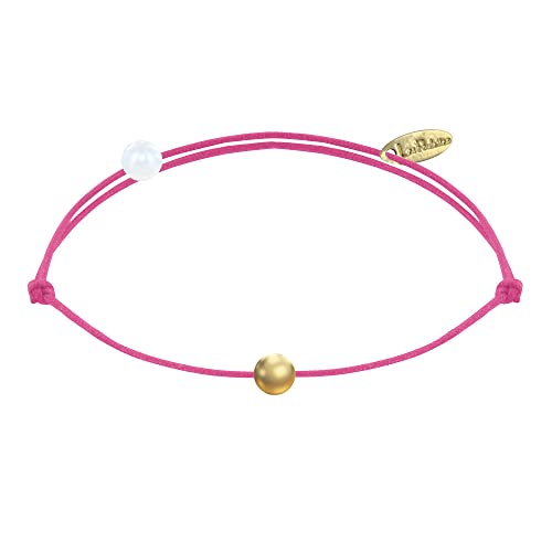 LES POULETTES BIJOUX - Armband Link Kleine Vergoldet Perle - Classics - Fuchsia von LES POULETTES BIJOUX