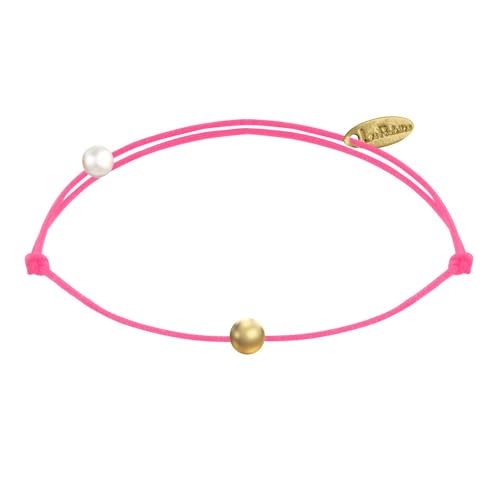 LES POULETTES BIJOUX - Armband Link Kleine Vergoldet Perle - Classics - Neon Pink von LES POULETTES BIJOUX